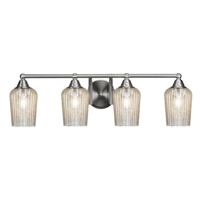 Barre d'éclairage de salle de bain 4 lumières Michell