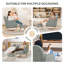 Chaise berçante rembourrée avec repose-pieds Teddy-142589907