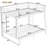 Metal Bunk Bed With Under-Bed Storage And Noise Reduction