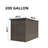 Domi Louvered Deck Box 200 Gallons Water Resistant Lockable with Wheels-92697766