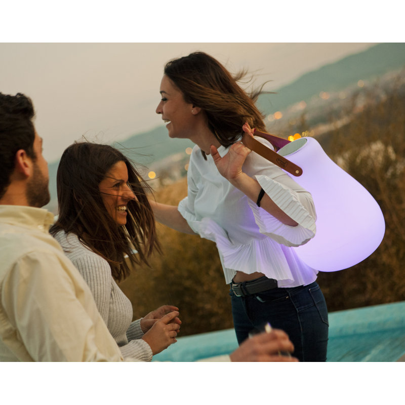 15" Battery Powered Integrated LED Color Changing Outdoor Sound Lantern