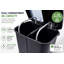 40L Dual Kitchen Recycling Bin with Pedal, 2 Compartments, Slim Space-Saving Design-1669466274