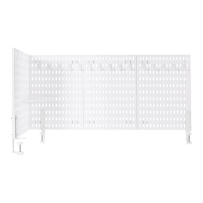 Table Partition Panels, Desk Divider, Clamp-On Desk Organization Pegboard
