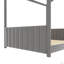 Lit double en velours double (lit)