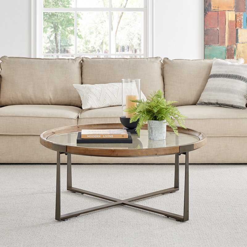Aeriel Cross Legs Coffee Table