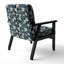 Chaise d'appoint florale Cobalt-6885843