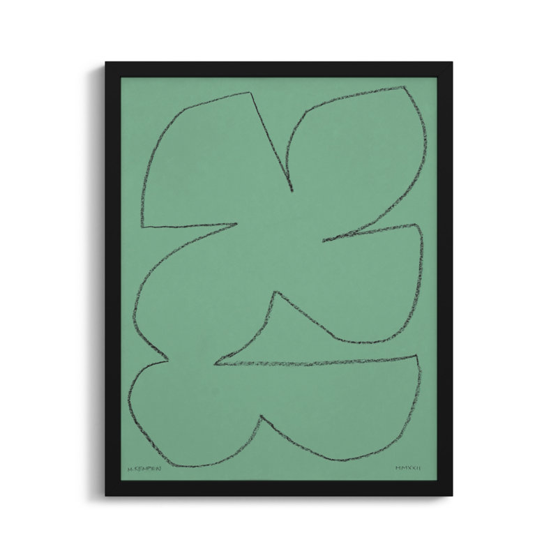 Sage 1 by Michael Kempen, Black Framed, 20" W x 25" H