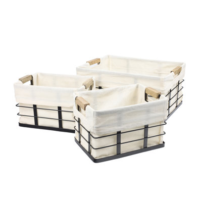 Ensemble de 3 paniers de rangement Callan
