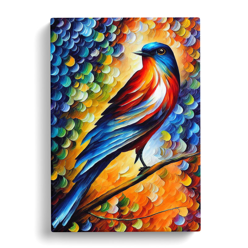 Beautiful Bird No.5 - Wrapped Canvas, 76cm H x 50cm W x 3cm D