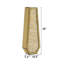 Vase de plancher décoratif doré fait à la main moderne H 30 po (ensemble de 2)-1179809784-1179809785