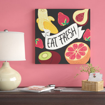 Eat Fresh Fruit by Cleonique Hilsaca - No Frame Print on Canvas