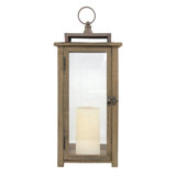 Wood Tabletop Lantern