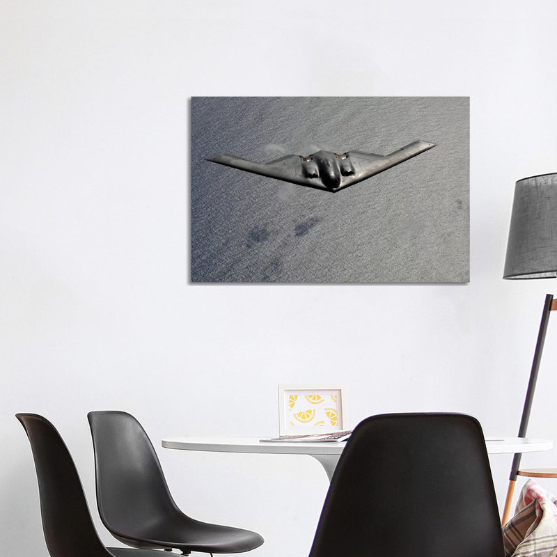 A B-2 Spirit Flies Over The Pacific Ocean - Wrapped Canvas Print, 101.6 cm H x 66.04 cm W x 1.91 cm D