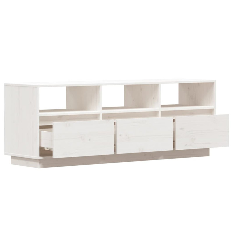 Glynys Unfinished TV Stand, White