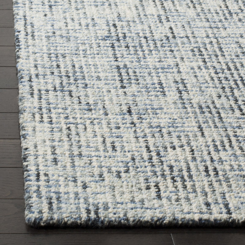 Abstract Hand Tufted Wool Rug, Rectangle 3' x 5'