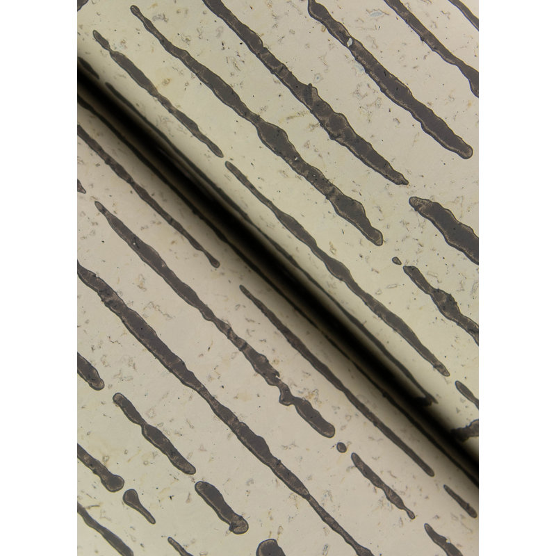 Papier peint géométrique Mortenson, Taupe