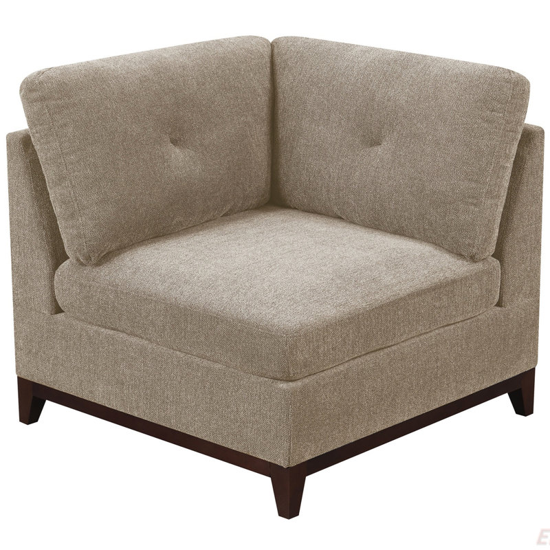 Canapé modulaire en coin en chenille de coin modulaire 1pc, Chameau