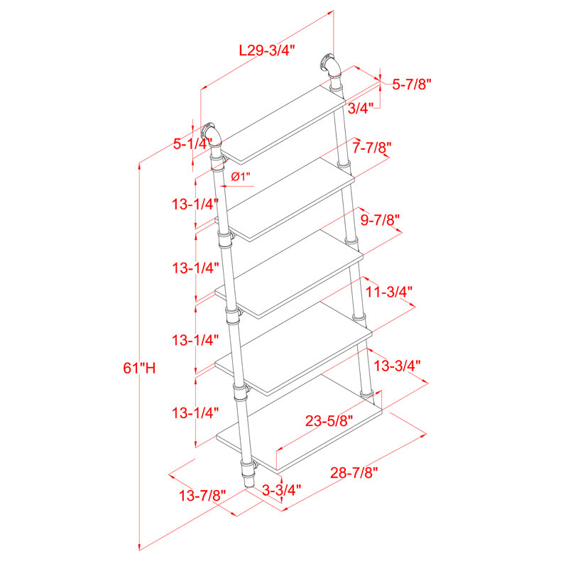Hollingsworth Ladder Bookcase