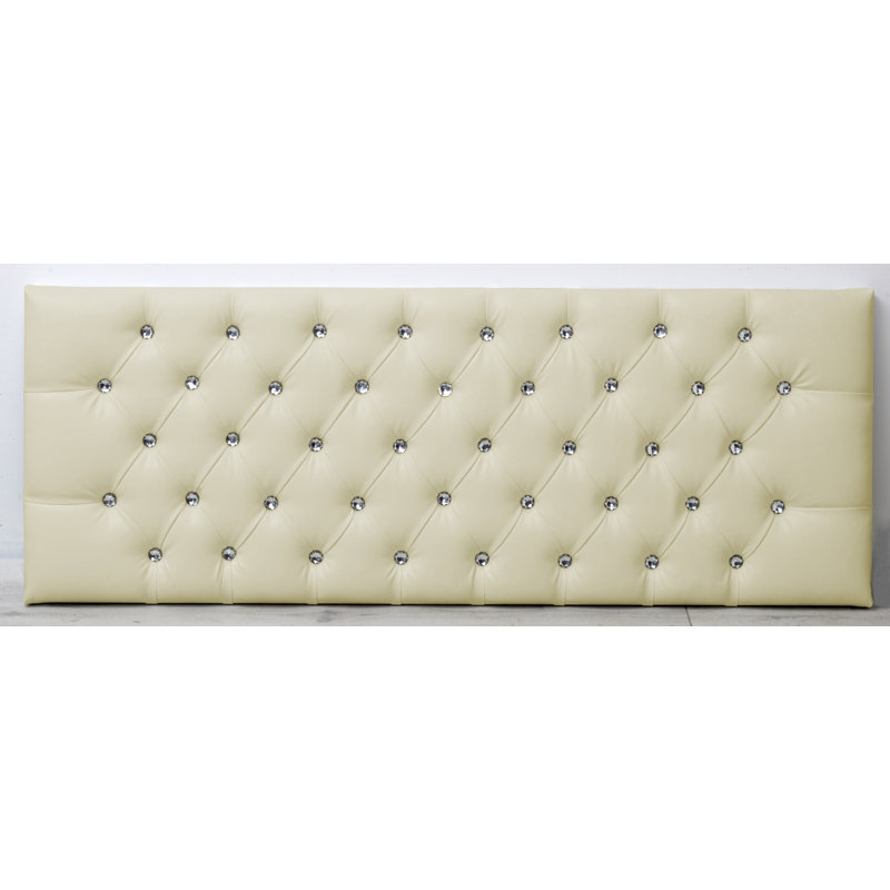 Pamphilos Upholstered Headboard, Kingsize (5'), Cream