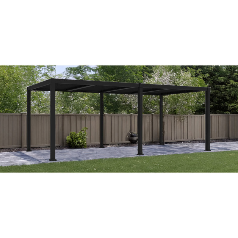 Pergola ajustable en aluminium Melia 10 pi x 19 pi