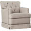 Fauteuil pivotant en lin 27,6 po