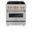 ZLINE Autograph 30" Legacy Dual Fuel Range in DuraSnow® Steel-88587412