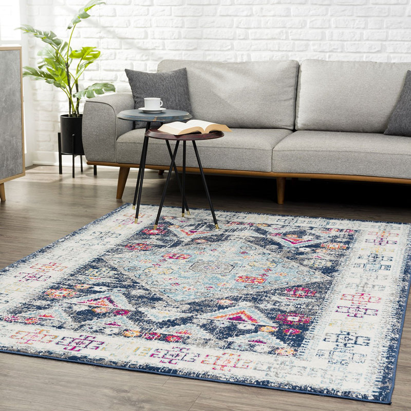 Cobien Oriental Indoor Rug, Rectangle 5'3" x 7'