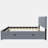 Velvet Upholstered Platform Bed with Trundle-112511389-106492948