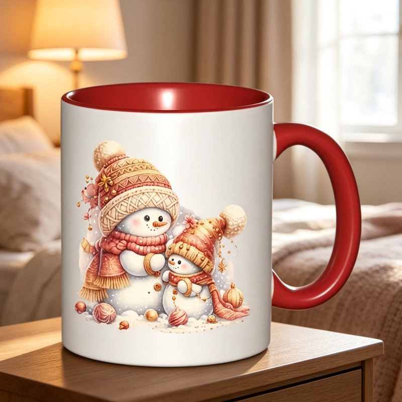 Ceramic Coffee Mug, Red