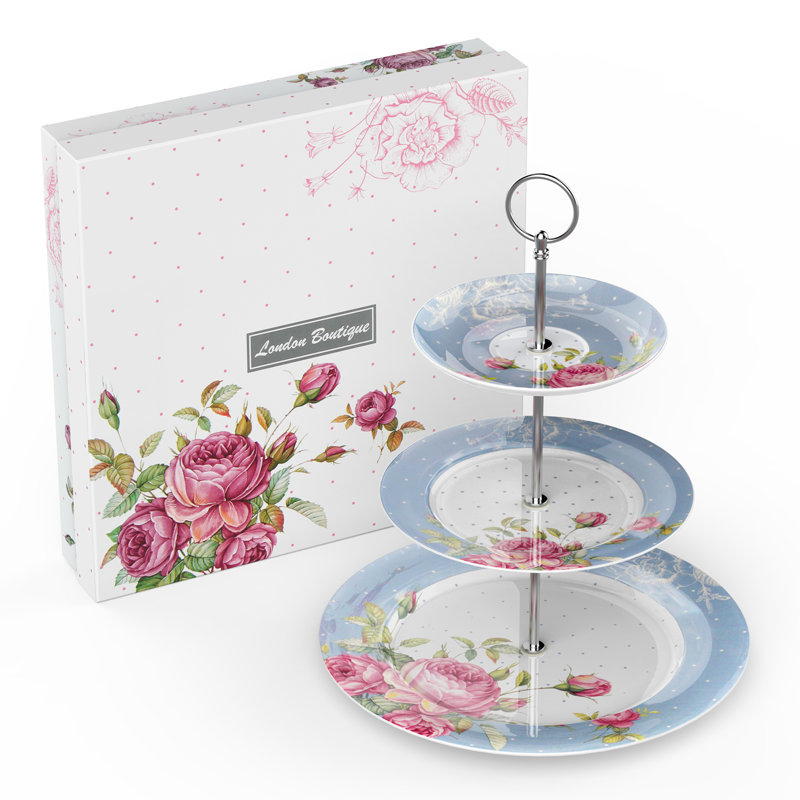 Tiered Stand, Beige
