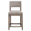 Silas Upholstered Stool with Solid Wood Frame