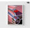 Reproduction de photo de voiture rétro, décoration murale d'automobile rose encadrée, cadeau d'amant de voiture rétro, photographie de voiture classique, impression de photo Thunderbird