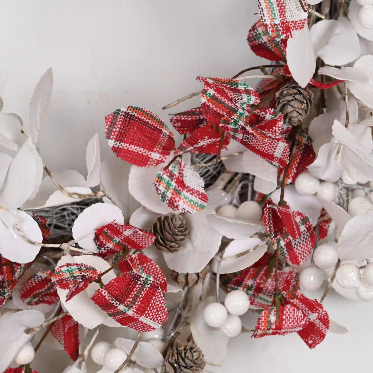 22" Handcrafted Pinecone Berry Christmas Wreath