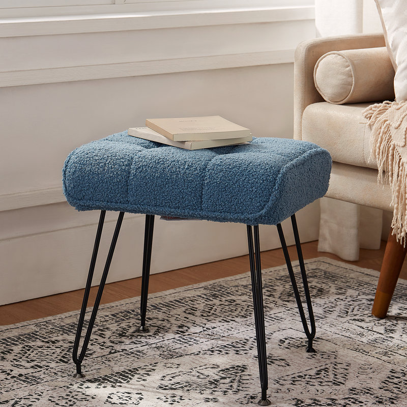 Tabouret de meuble-lavabo 17 po, Bleu gris