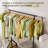 Heavy-duty Retractable Garment Rack With Shelves, 450 Lb Load Capacity, Locking Wheels, Tool-free Assembly, Black-1201816848