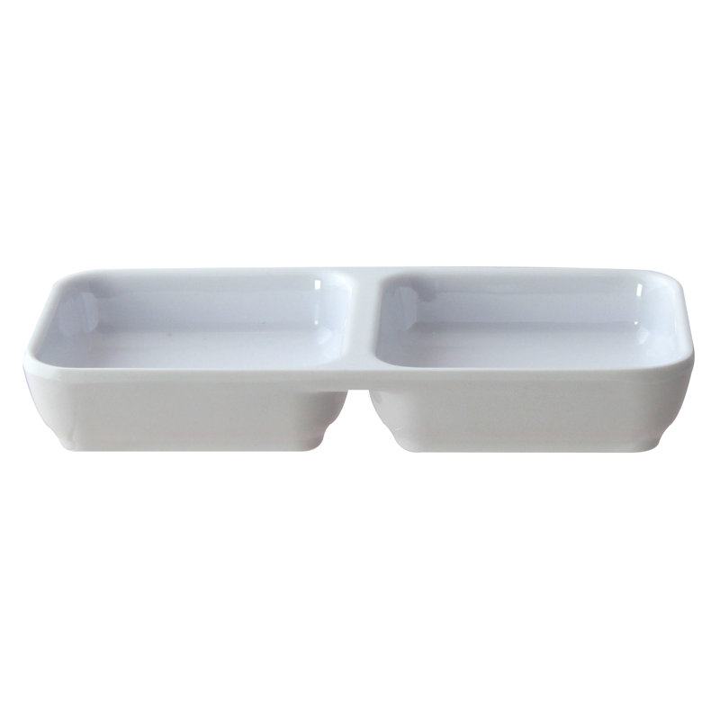 Soucoupe en mélamine 6 po Tarsha, Blanc