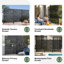 Cloison de séparation 72 po x 47 po autoportante en métal avec clôture en treillis pour patio, balcon, cour, piscine, pièce intérieure-121900080-69478583-131079740