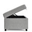 Grand espace de rangement moderne gris Mid-Century, canapé modulaire à roulettes, table basse et repose-pieds, rangement en lin Tb117, rotation à 360 degrés, fabrication pour 400 livres-1132097614