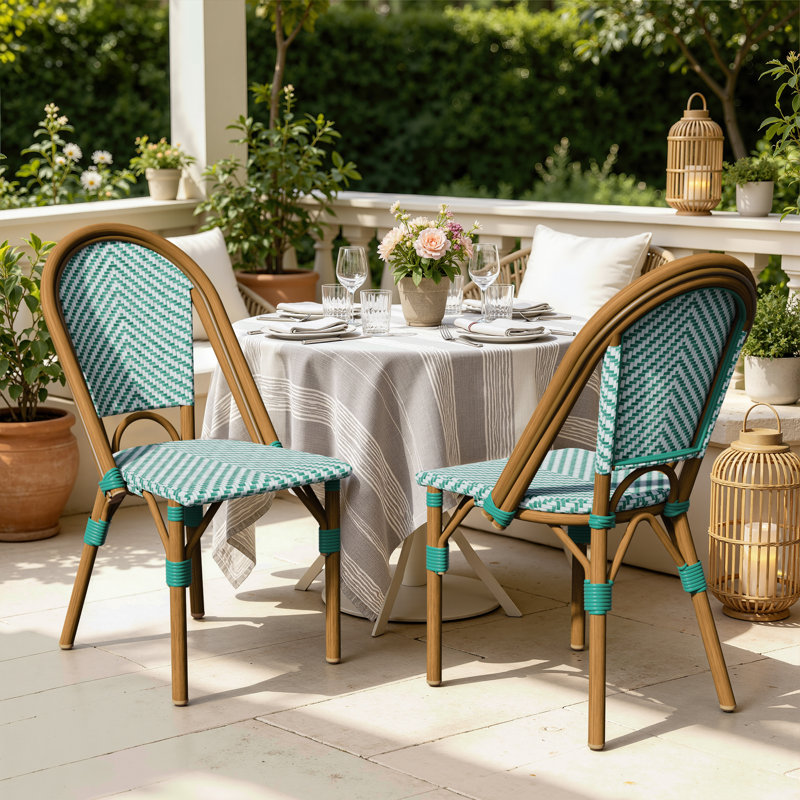 Chaise d'appoint Kasie, Vert/brun