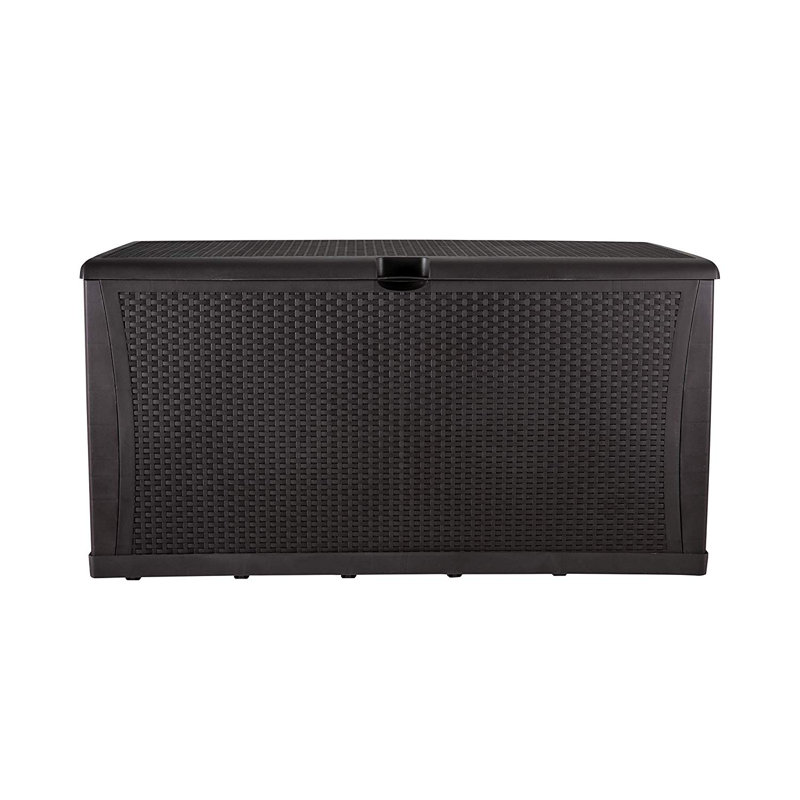 Coffre de terrasse verrouillable 120 gallons GDY, Brun
