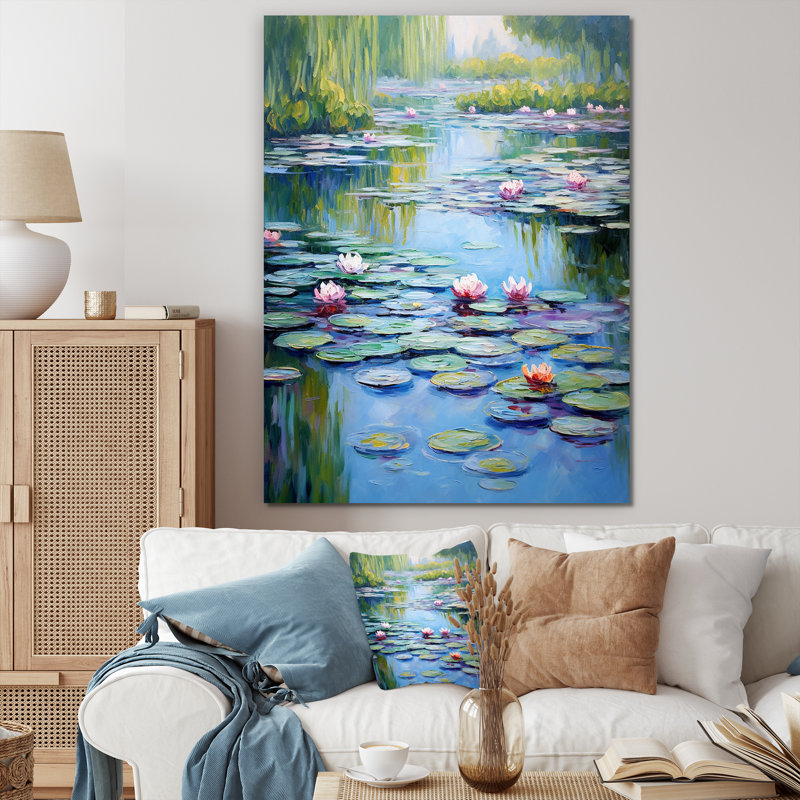 «Lake Serenity Blossoming», reproduction sur toile, H 40 po x l 30 po, Toile tendue