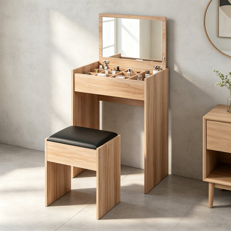 60.2 cm W Chest of Drawers, Wood Grain Colour