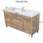 Meuble-lavabo de salle de bain avec lavabo, armoire de rangement avec tiroirs à fermeture en douceur et boutons en métal-602690537