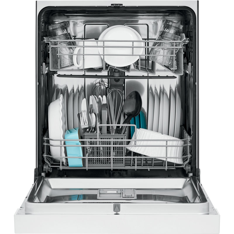 Frigidaire Series 24" 52 dBA Built-in Full Console Dishwasher with Delay Start, White