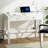 Farmhouse Desk With USB Charging Ports And Power Outlets, 39" Computer Desk With Drawers, Small Study Writing Table With Stable X Frame For Home Office-1436051887