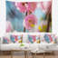 Tapisserie Amandier fleurs roses-28486299