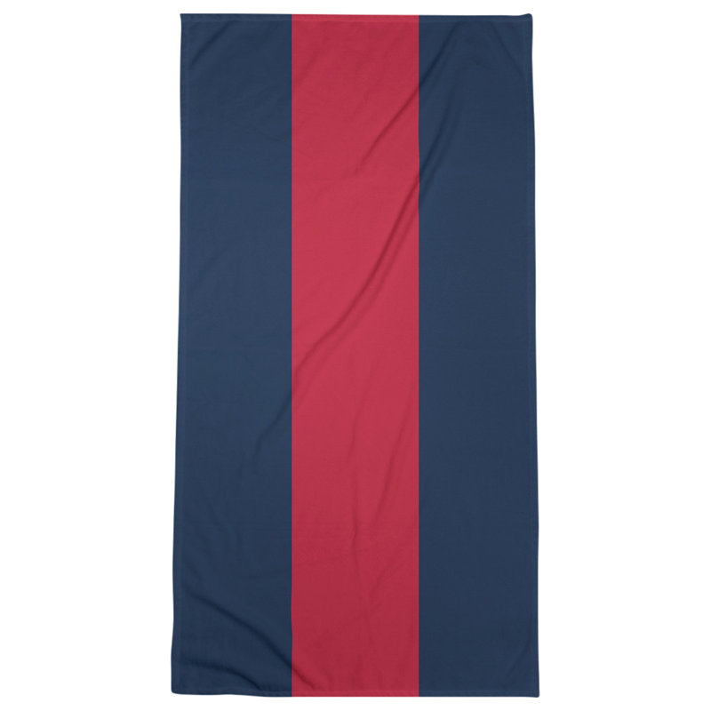 Florida Lightweight Bath Towel, Blue/Red/Blue, Microfiber