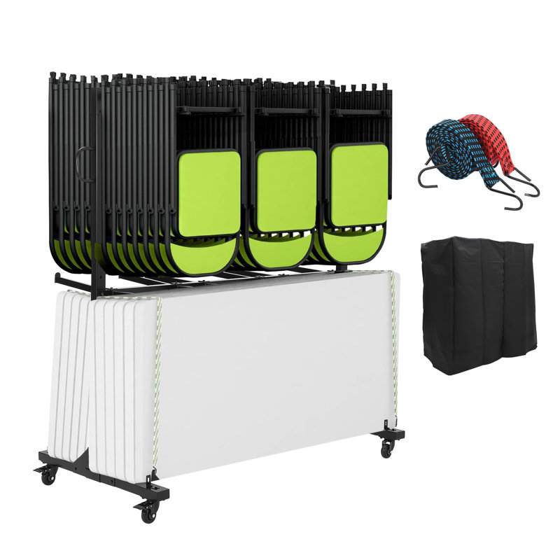 Chariot pliant pour table et chaises