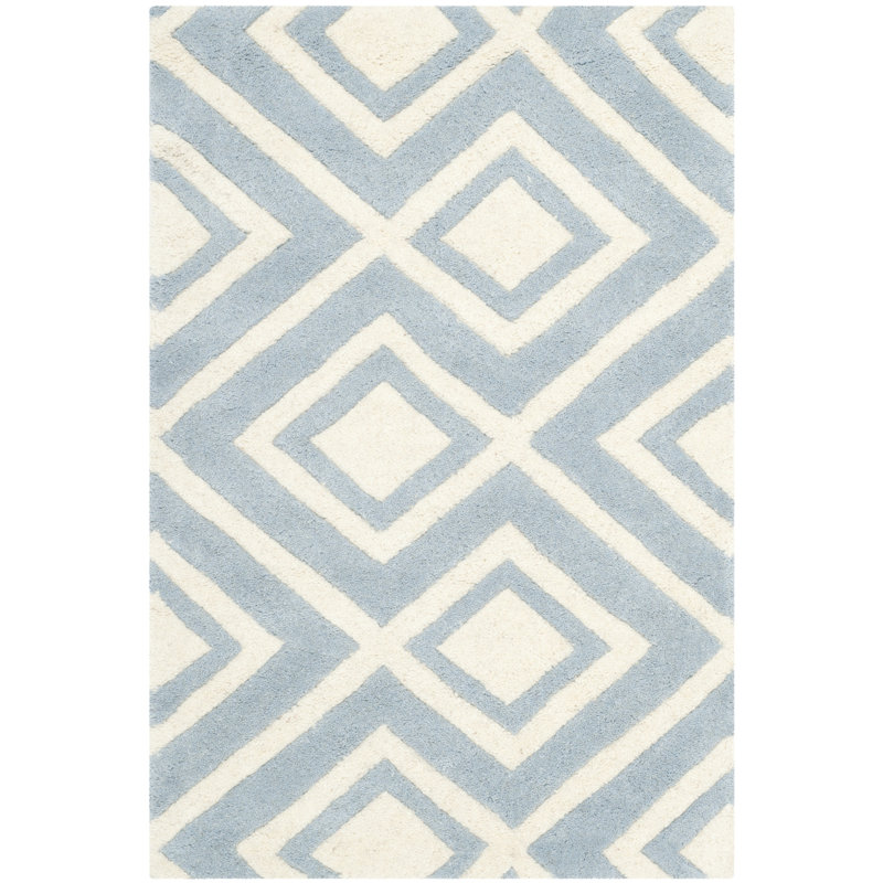 Tapis en laine touffeté à la main Deedie, Rectangle 2 pi x 3 pi