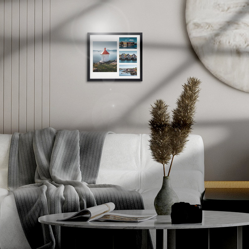 Treymaine Wood Collage Picture Frame, Black, 8'' x 10'', 14" x 16"